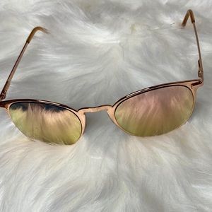 Sunglasses Rose Gold Tinted Mirror Lens